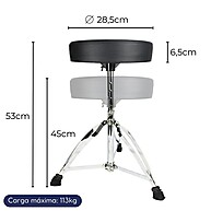 Banco de Bateria Groove GD702: Conforto e Estabilidade - imagem 2