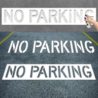 Estêncil "Proibido Estacionar" Mavis Laven: Silicone Premium 89" x 15.8" para Marcações Duradouras - imagem 3