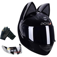 Capacete Orelha de Gato Unissex: Estilo e Segurança DOT para Todas as Estações - imagem 1