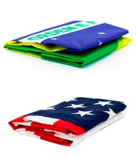 Kit Bandeiras do Brasil e Estados Unidos 150x90cm - Tecido Resistente com Cores Nítidas - imagem 3