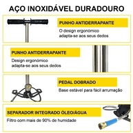 Bomba PCP 4500Psi: Alta Pressão Manual 3 Estágios - imagem 2
