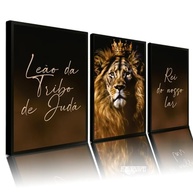 Quadro Decorativo Grande Leão de Judá - Estampa Premium para Sala, Quarto ou Escritório - imagem 2