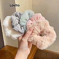 Laços de Cabelo Lovito: Kit 7 Peças Estampadas - imagem 2