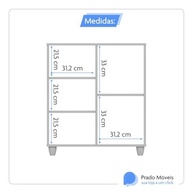 Estante Livreiro Organizador Infantil Luxo Branco – Design Moderno e Funcionalidade Premium - imagem 3