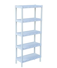 Estante Plástica Branca 5 Prateleiras - Design Moderno e Resistente - imagem 4