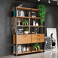 Estante Industrial com 2 Gavetas e 1 Porta – Ideal para Escritório - imagem 1