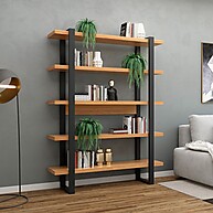 Estante Industrial Freijó/Preto: Organize com Estilo! - imagem 1