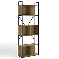 Estante Livros Alta Kappesberg: Freijó/Preto Fosco - imagem 1