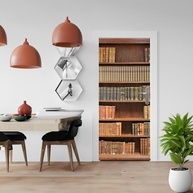 Adesivo Decorativo para Porta e Estante - Estilo Livros Antigos | Design Vintage para Prateleira - imagem 5