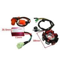 Kit Completo: Estator Magneto 8 Polos, Bobina Ignição e CDI AC para Motores GY6 125cc/150cc (ATV, Go Kart, Moped, Scooter) - imagem 3