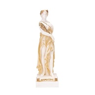 Estátua de Alabastro Demeter Dourada - Deusa da Colheita 15cm | Decoração Elegante Feita à Mão na Grécia - imagem 2