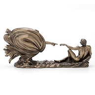 Estátua de Bronze Religiosa de Michelangelo - Capela Sistina Adão Gênesis 11 cm - imagem 5