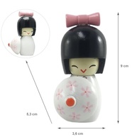 Estátua Kokeshi em Madeira - Símbolo de Amizade, Amor e Proteção Japonesa - imagem 3