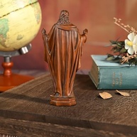 BGCOPPER Estátua de Madeira do Sagrado Coração de Jesus - 30,5 cm | Decoração Religiosa Feita à Mão - imagem 3