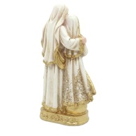 Estátua Sagrada Família em Resina com Detalhes Dourados - Imagem Religiosa para Decoração e Presente Católico - imagem 4