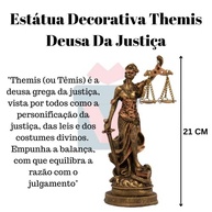 Estátua Decorativa Themis - Deusa da Justiça em Resina Premium | Simbolismo e Elegância para Ambientes Profissionais - imagem 3