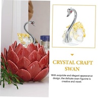 Estátua de Cisne em Cristal Brilhante - Decoração Elegante para Mesa, Casa e Eventos - imagem 5