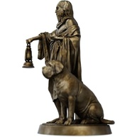 Estátua de Diógenes de Sinope - Filósofo Cínico em Ouro Velho | Decoração e Inspiração Filosófica - imagem 3