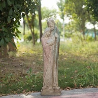 Estátua de Jardim da Sagrada Família - São José e Virgem Maria em Resina Resistente para Exteriores - imagem 2