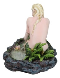 Estátua de Sereia Náutica Ebros - Mermaid by The Lagoon | Decoração Oceânica Fantasia - imagem 5