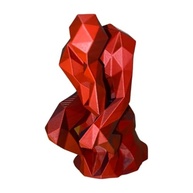 Estátua O Pensador em Design Geométrico Moderno - Peça Decorativa Preta para Ambientes Sofisticados - imagem 5