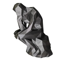 Estátua O Pensador em Design Geométrico Moderno - Peça Decorativa Preta para Ambientes Sofisticados - imagem 2