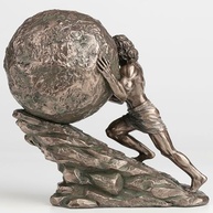 Estátua Sísifo - Escultura de Resina com Acabamento Bronze | Decoração e Colecionáveis - imagem 5