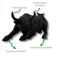 Estátua Touro da Bolsa de Valores - Simbolo de Força e Prosperidade em Resina - imagem 5
