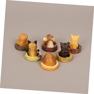 Conjunto de Modelos de Cães Decorativos - Estátuas Fofas para Mesa, Escritório e Carro - imagem 4