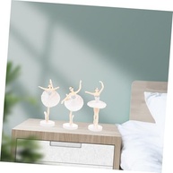 Elegantes Estátuas de Dançarinos em Plástico - 3 Peças para Decoração de Casa e Escritório - imagem 3