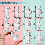 Conjunto de 10 Estátuas de Busto Grego em Resina - Decoração Clássica para Casa e Presente - imagem 3