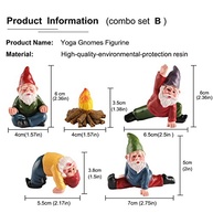 Gnomos de Jardim em Miniatura - Estátuas de Fadas e Elfo em Resina para Decoração Externa - imagem 4