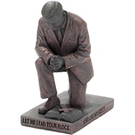 Estatueta Pastor Praying Career Dicksons em Resina Bronze 12,7cm - Inspiração Espiritual para sua Casa - imagem 1