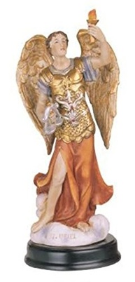 Estatueta Sagrada Arcanjo Uriel 12,7 cm - Decoração Religiosa em Resina com Detalhes Inspiradores - imagem 2