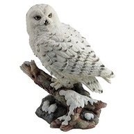 Elegante Estatueta de Coruja da Neve Empoleirada - Decoração e Presente Perfeito para Amantes de Pássaros - imagem 2