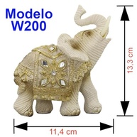 Elefante Decorativo em Resina Grande - Estatueta da Sorte e Sabedoria Indiana - imagem 3