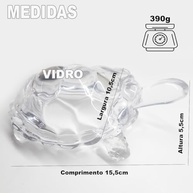 Estatueta Tartaruga em Vidro Cristal 15,5cm | Decoração Elegante e Simbólica - imagem 4