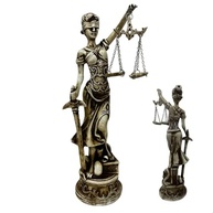 Estatueta Deusa da Justiça Themis em Resina 29 cm - Decoração Elegante para Escritório e Presente de Formatura - imagem 2