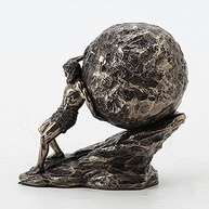 Veronese Design - Estatueta Colecionável de Sísifo em Bronze Fundido a Frio - 11cm - imagem 3