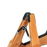 Suporte de Guitarra Dobrável em Madeira Escura - Estável e Elegante para Todos os Instrumentos de Corda - imagem 4