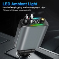 Carregador de Carro 4 em 1 com Luz Estelar - imagem 4