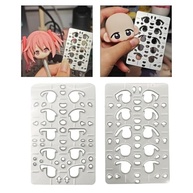 Molde para Cortar Olhos de Boneca Fenteer - Estêncil Preciso para Artesanato e DIY - imagem 5