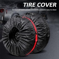 Capa Protetora Resistente para Estepe de Carros, SUVs e Vans - Poliéster 190T com Bolsa de Armazenamento - imagem 3