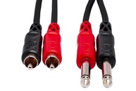 Cabo Hosa CPR-201 (1m): Conexão Estéreo Impecável de 1/4" TS para RCA Duplo - imagem 3