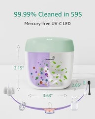 Mini Esterilizador UV Portátil para Chupetas e Mamadeiras | 99,99% Esterilizado em 59 Segundos - imagem 3