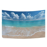 Tapeçaria de Parede Cenário de Praia - Decoração Estética para Quarto e Sala - imagem 1