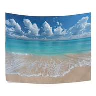Tapeçaria de Parede Cenário de Praia - Decoração Estética para Quarto e Sala - imagem 4