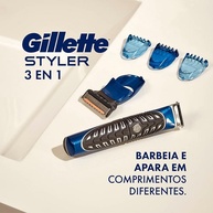 Gillette Styler 3 em 1: Barbear, Aparar e Estilizar! - imagem 2