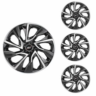 Jogo de Calotas DS4 Aro 13 Black Silver Universal - Estilo e Proteção para Seu Carro - imagem 2