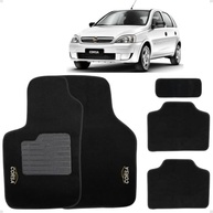 Tapete Carpete Corsa Hatch/Sedan 2002-2014 Preto Bordado - Proteção e Estilo - imagem 2
